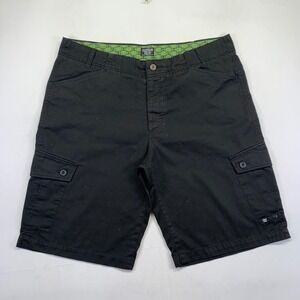 DC Shoes Mens Cargo Shorts‎ Size 38 Black Skateboarding Baggy Y2k Polka Dots